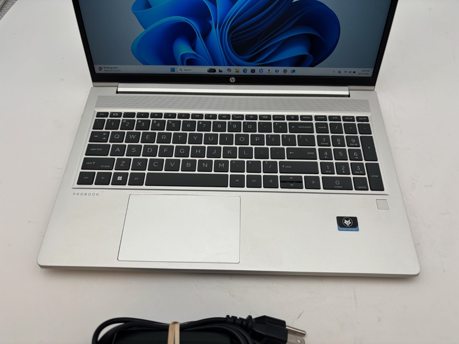 HP ProBook 455 G10 15.6″ 256 GB SSD 8 GB RAM Ryzen 5 7530U Windows 11 Pro
