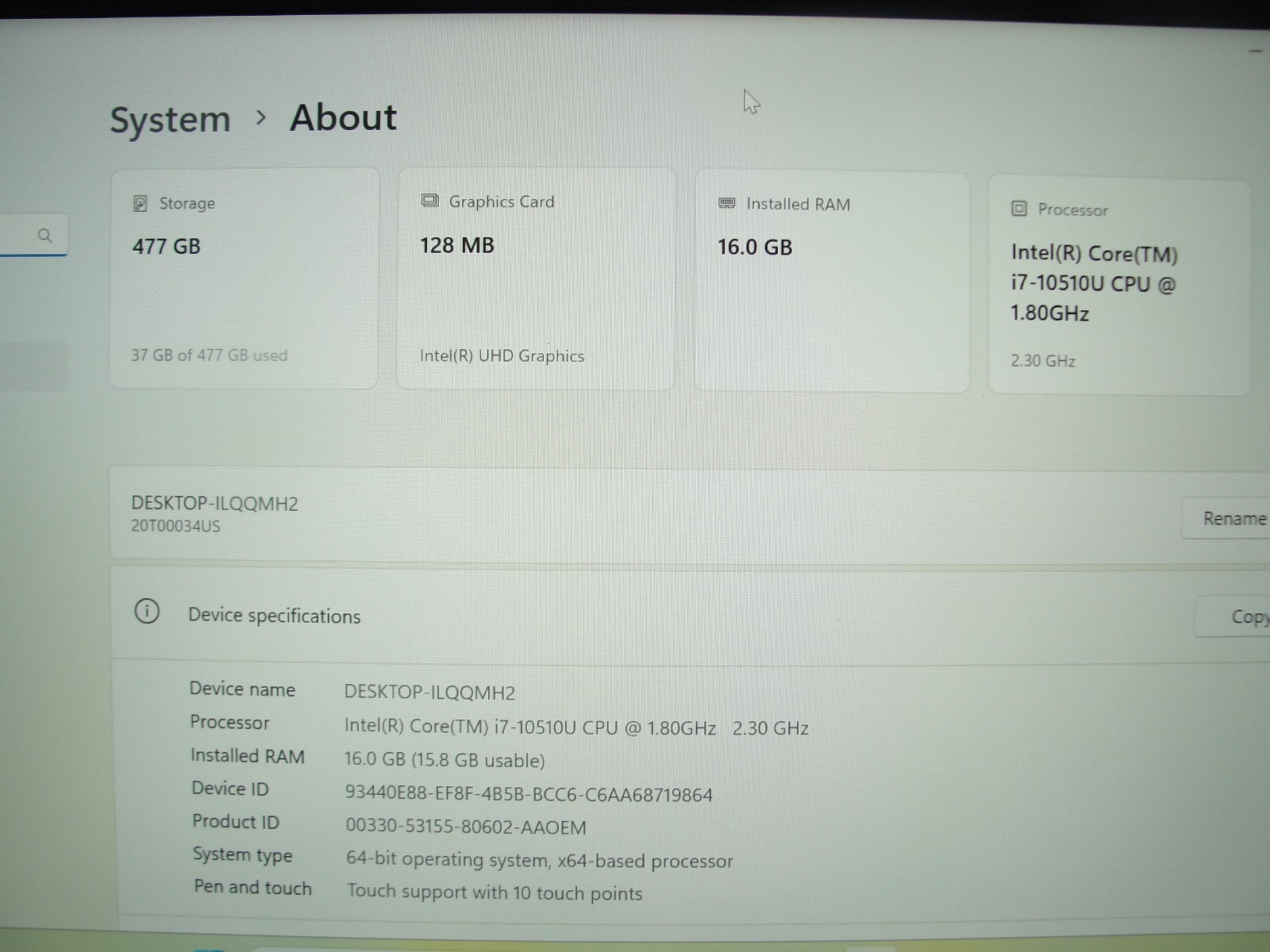 Lenovo ThinkPad T14s 14” FHD Intel Core i7-10510U 1.8GHz 16GB 512GB SSD