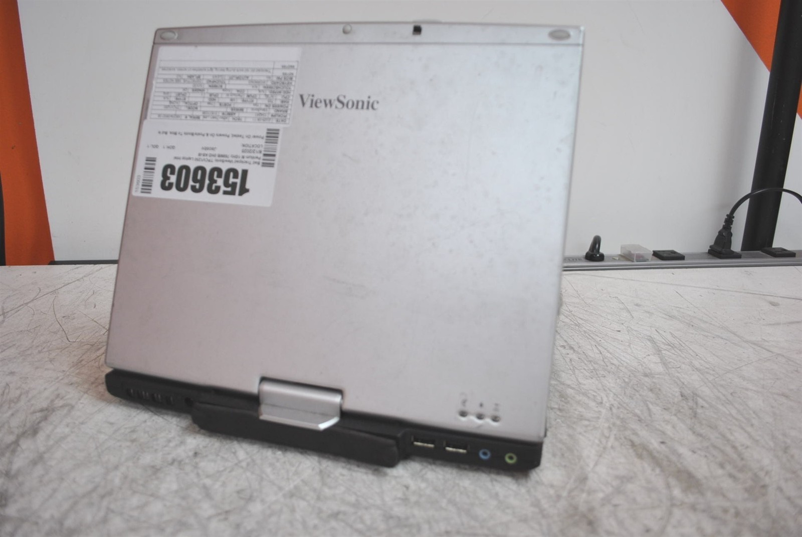 Bad Trackpad ViewSonic TPCV1250 Laptop Intel Pentium M 1GHz 768MB 0HD AS-IS