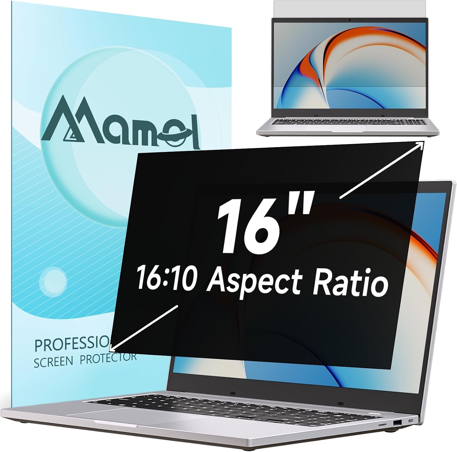 Nano Laptop Privacy Screen 16 Inch 16:10 Matte Anti Glare Blue Light Filter