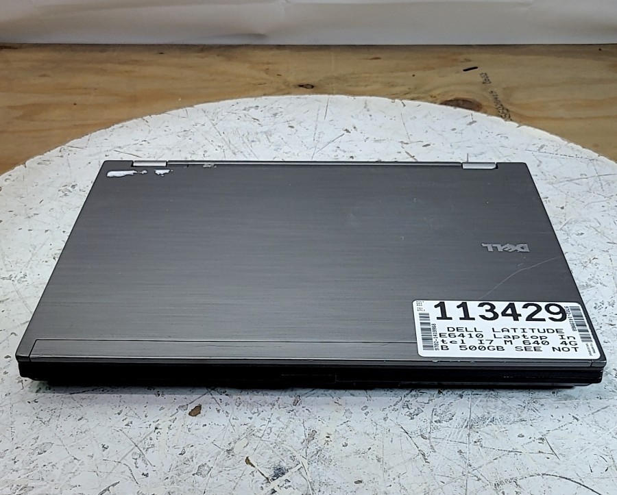 DELL LATITUDE E6410 Laptop Intel I7 M 640 4GB 500GB SEE NOTES