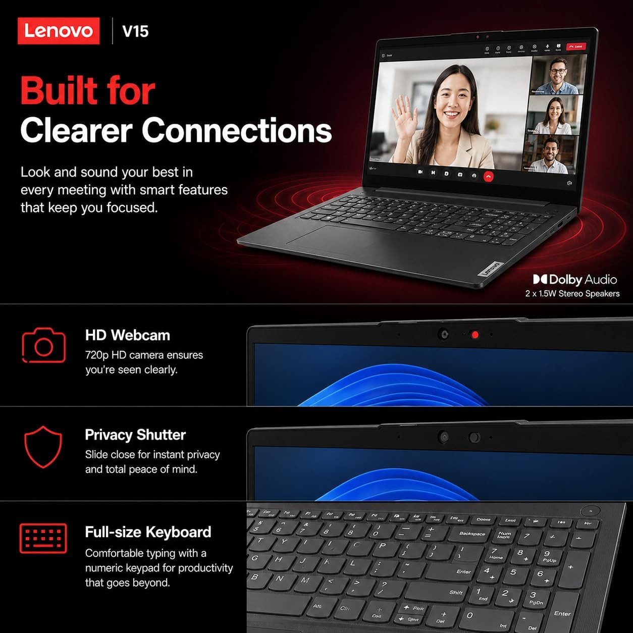 2026 New V15 Business and Student Laptop, Ryzen 3 7320U(Outperforms Intel I7-106