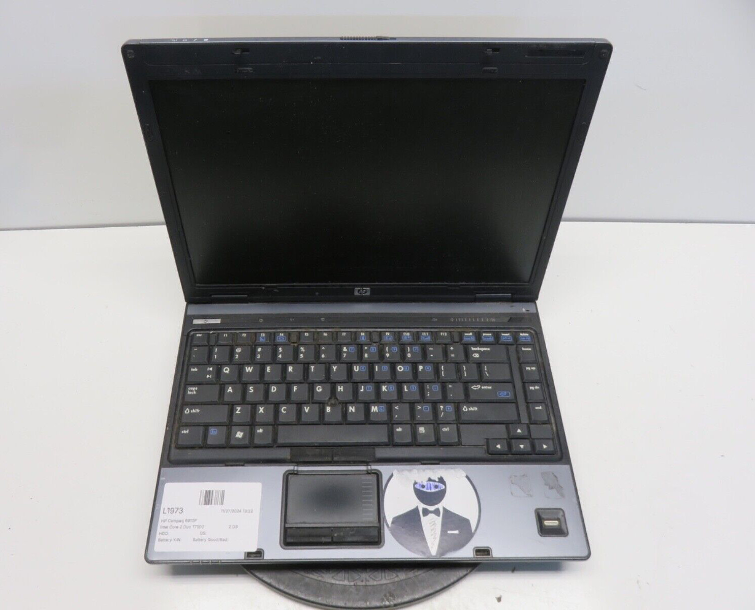 HP Compaq 6910P Intel Core 2 Duo T7500 2200MHz 2 GB NO HDD No Batt