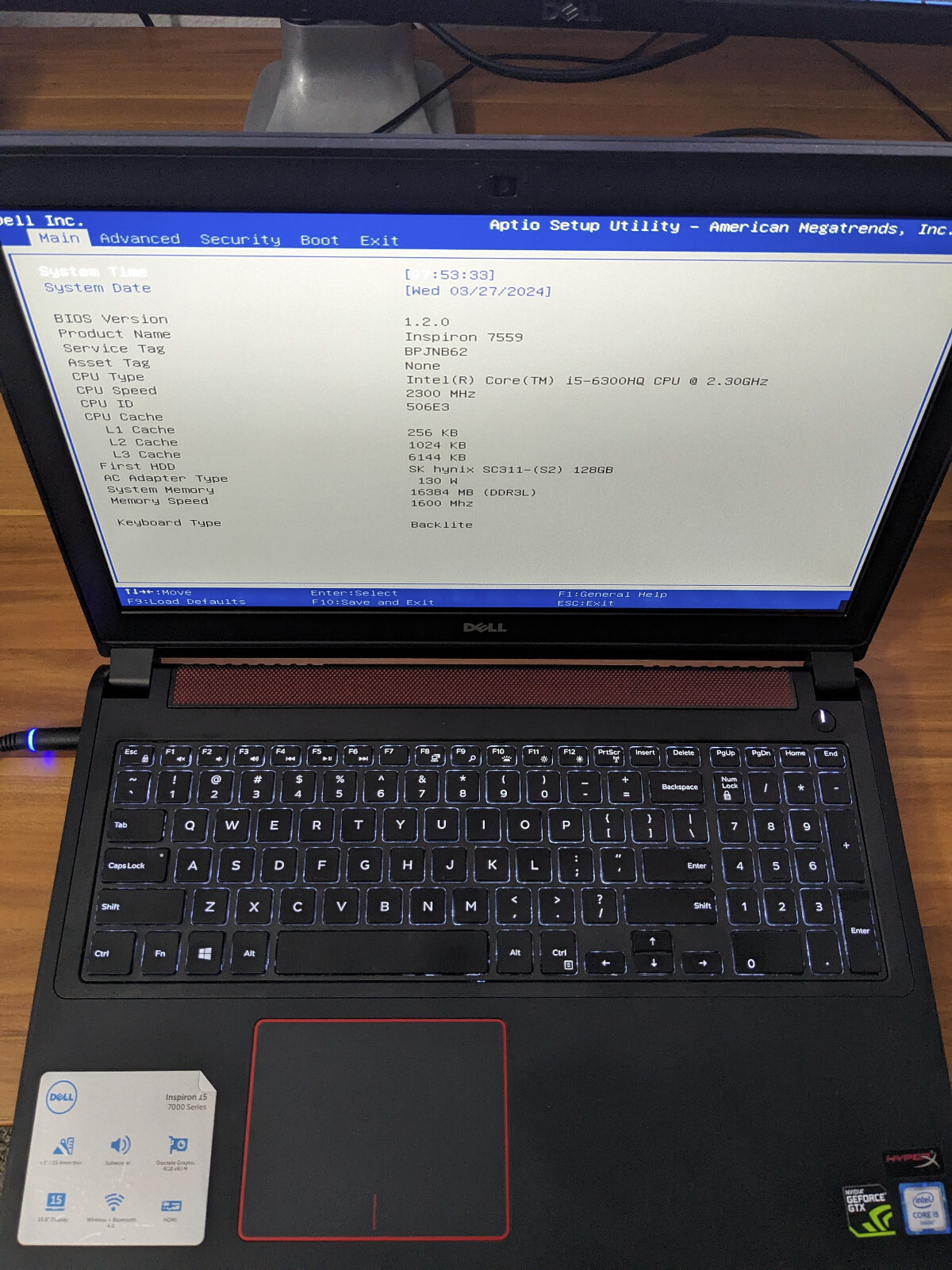 Dell Inspiron 15 7559 Gaming Laptop – i5-6300HQ Quad-Core, 16GB RAM, GTX 960M