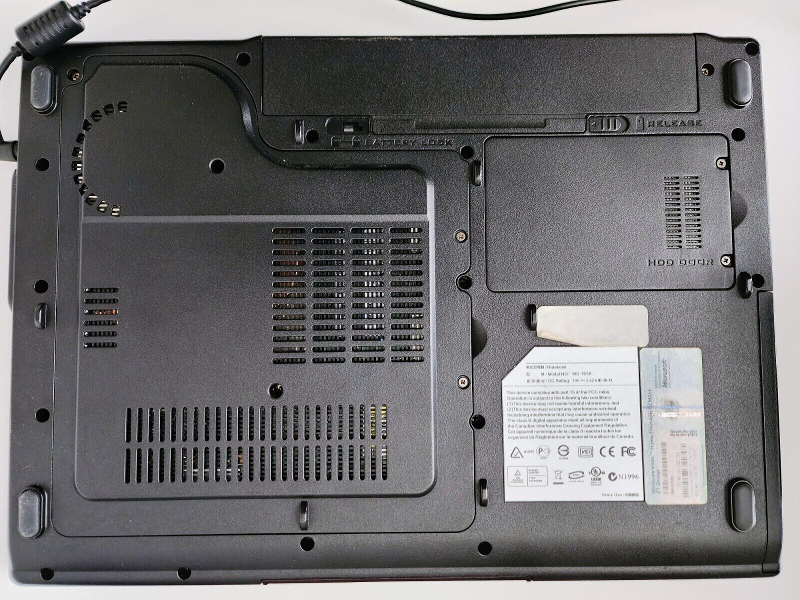 MSI PR601 Windows 10 Laptop 240GB SSD 4GB RAM DVD Burner – MINT
