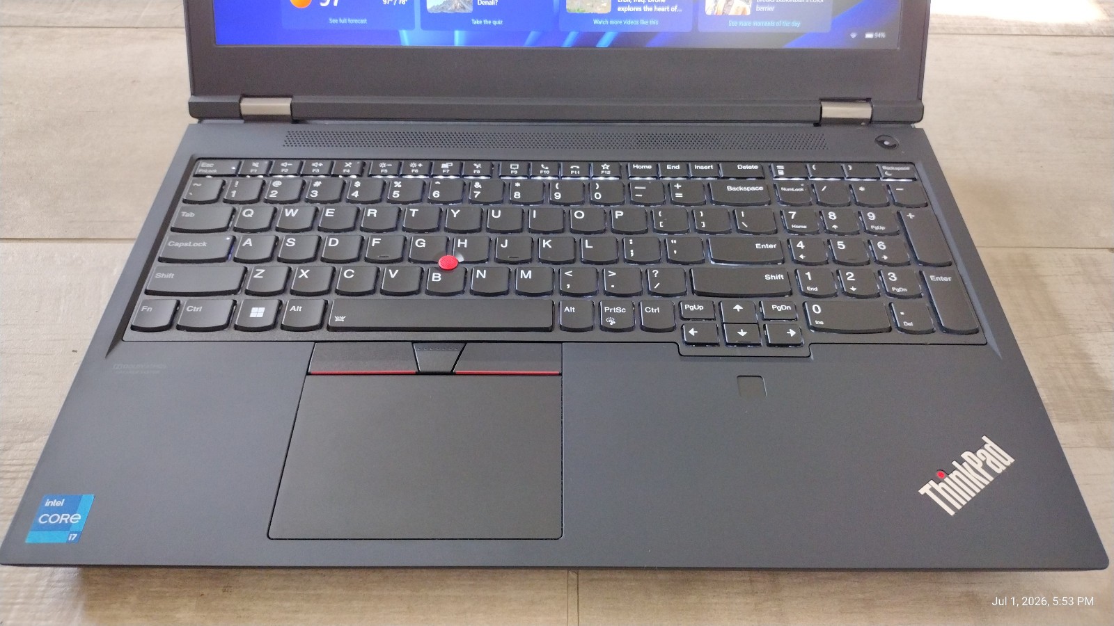 GAMING! Lenovo ThinkPad P15 Gen 2i Laptop i7-11800H 32GB 512GB Win11P NVIDIA RTX