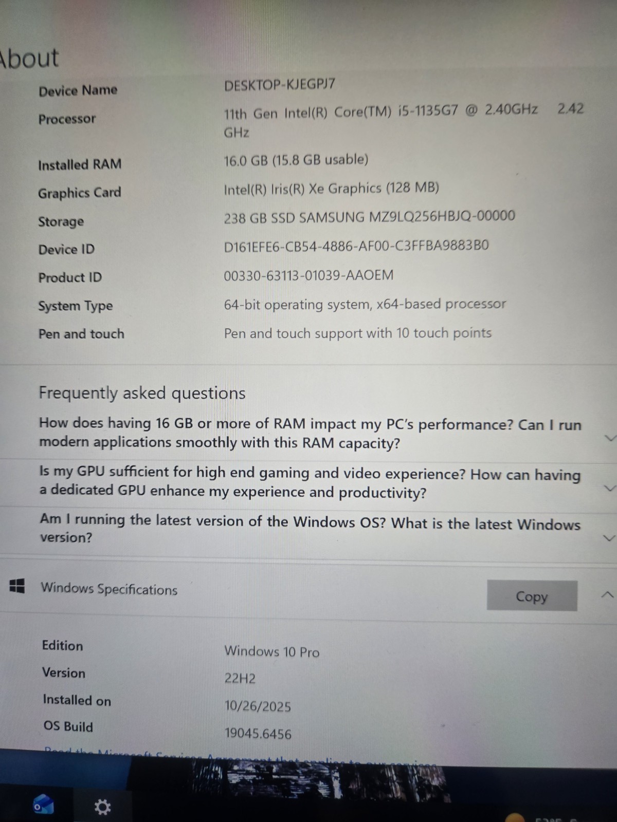 Microsoft Surface Pro 7+ 1961 16Gb 256Gb LTE***Read