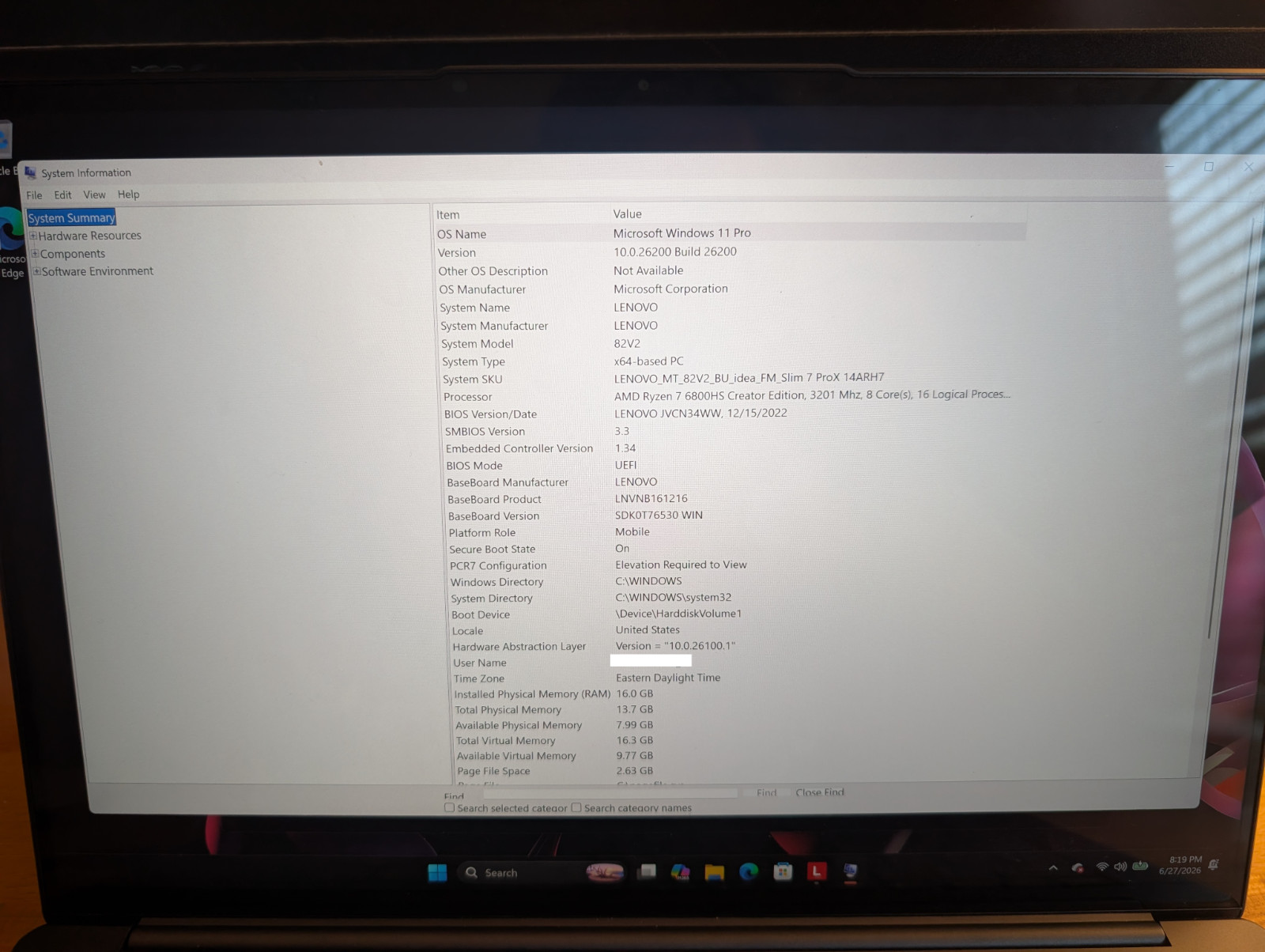 Lenovo Slim 7 Pro X 14.5″ 3K 120Hz | AMD Ryzen 7 6800HS | RTX 3050 | 16GB RAM |