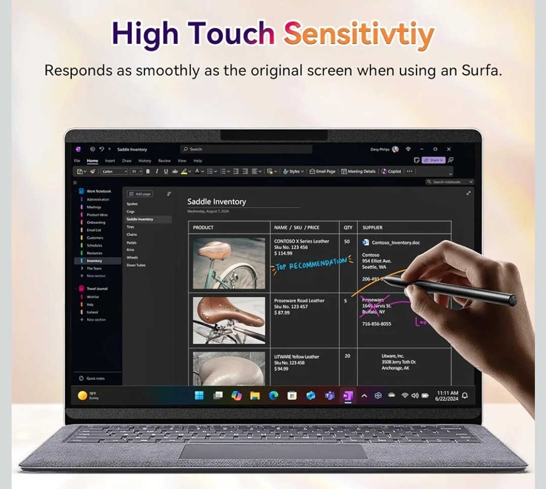 Magnetic Privacy Screen for Microsoft Surface Laptop 7 13.8