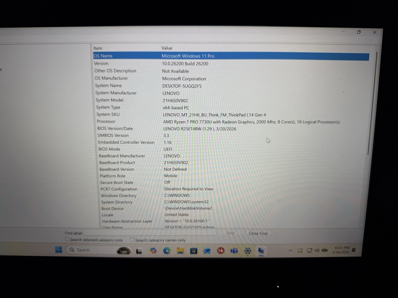 Lenovo ThinkPad L14 Gen4 AMD Ryzen 7 PRO 7730U 64GB RAM 512GB SSD with Dock