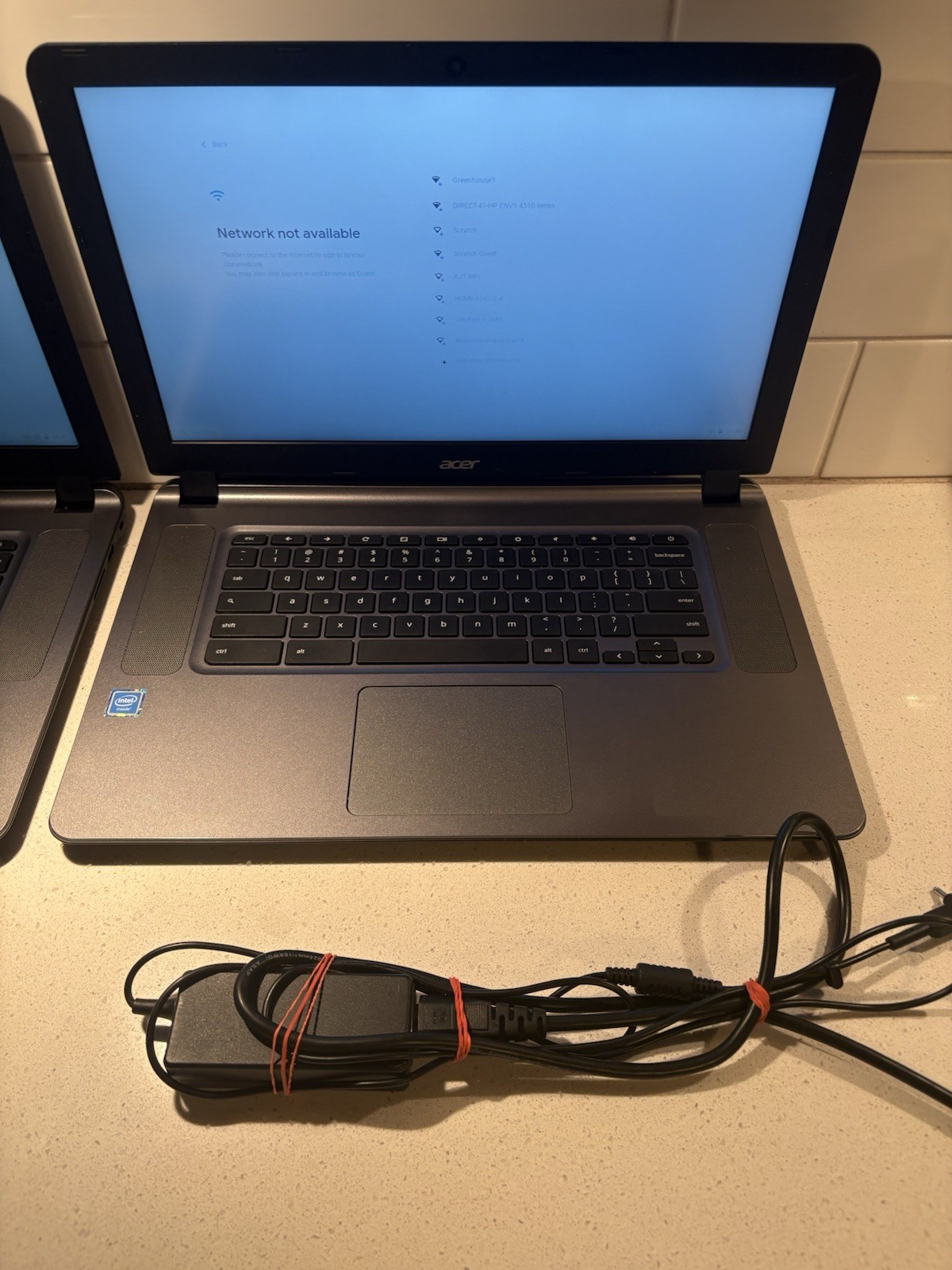 2X Acer Chromebook 15 CB3-532/Factory Reset -Both w/ Chargers (Read Description
