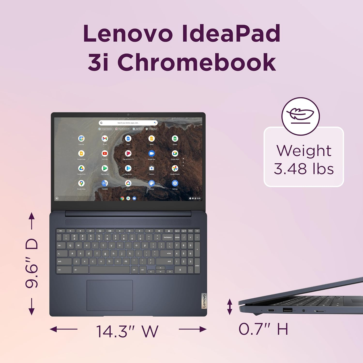 Lightweight Fast Work And School 15.6” FHD Chromebook Intel Celeron N4500 Laptop