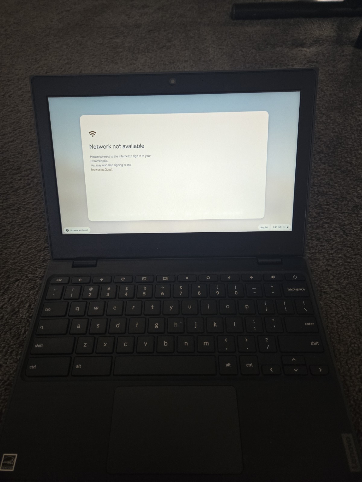 Lenovo 100e Chromebook 2nd Gen mtk With Charger