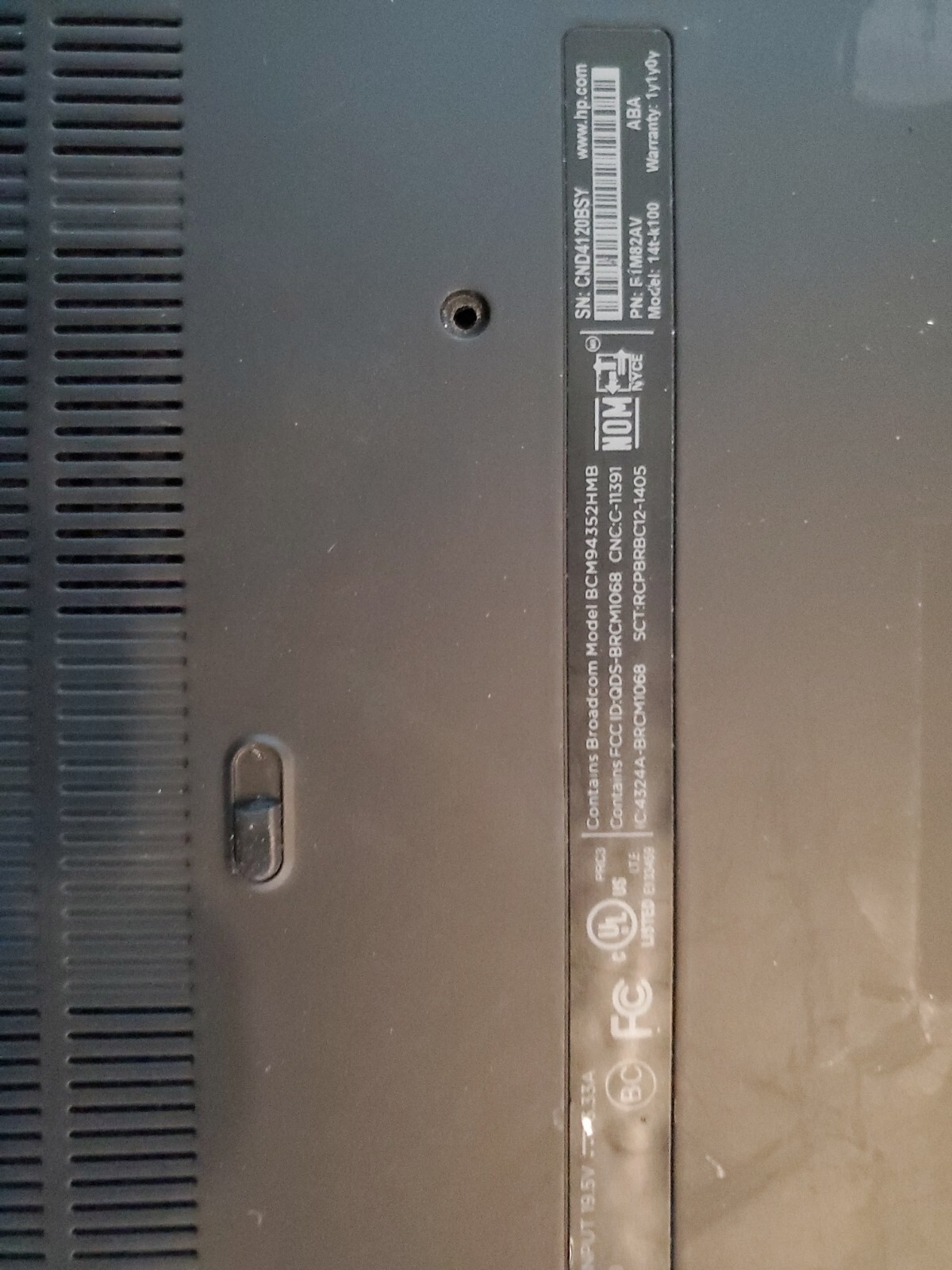 HP ENVY TS 14 SLEEKBOOK E1M98AV 1.6GHZ | 4GB RAM. sell for part