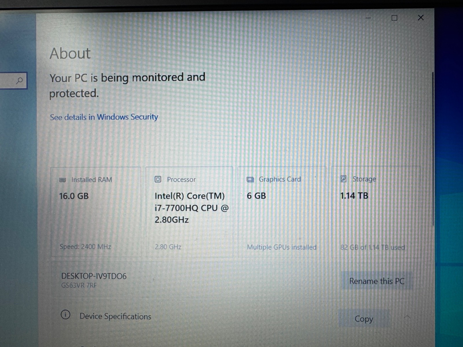 Msi gaming laptop NVIDIA GTX 1060