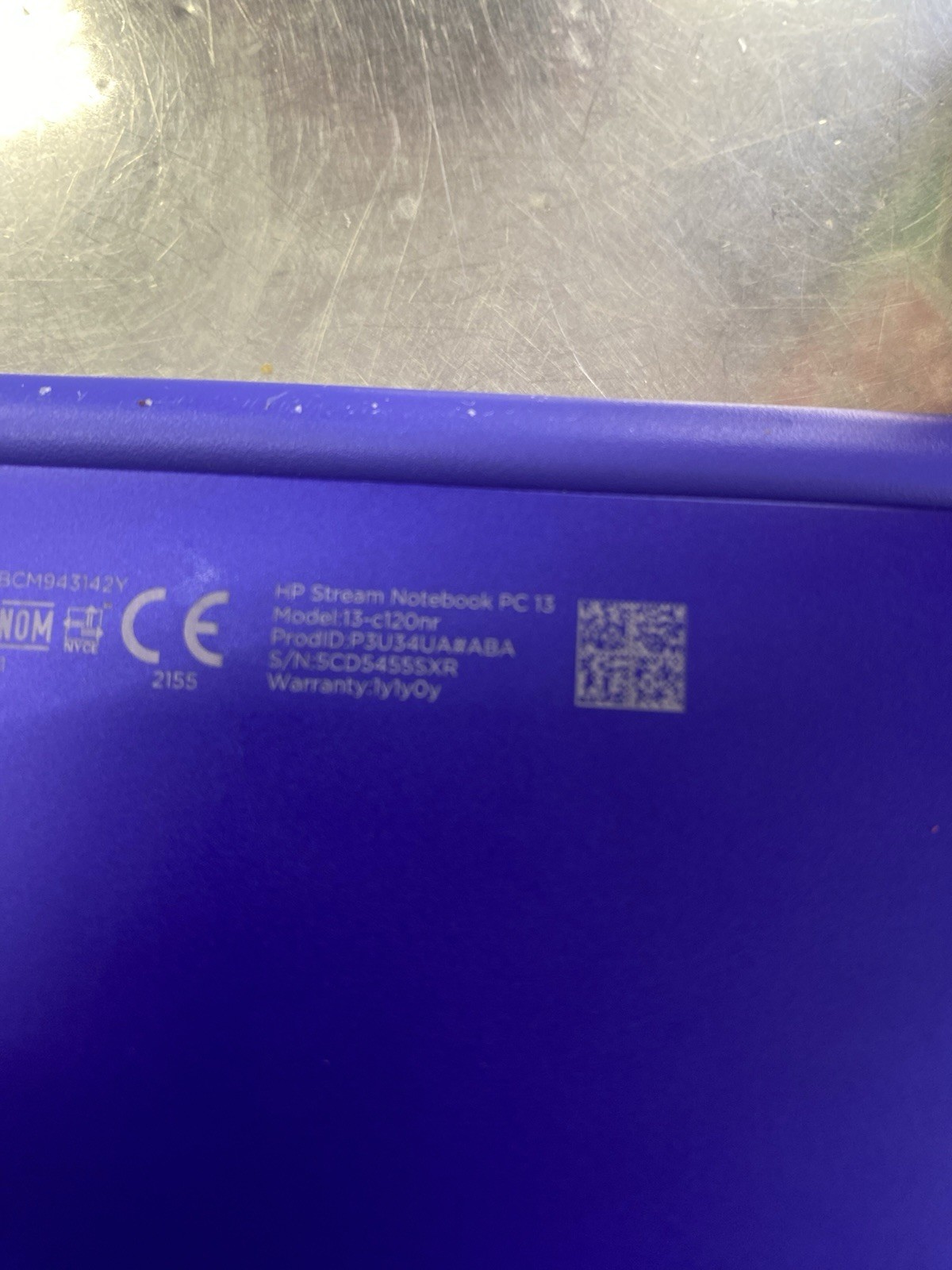 HP Stream 14-CF2111WM 14” (64GB eMMC Intel Celeron N4120 4GB RAM) Laptop – Blue