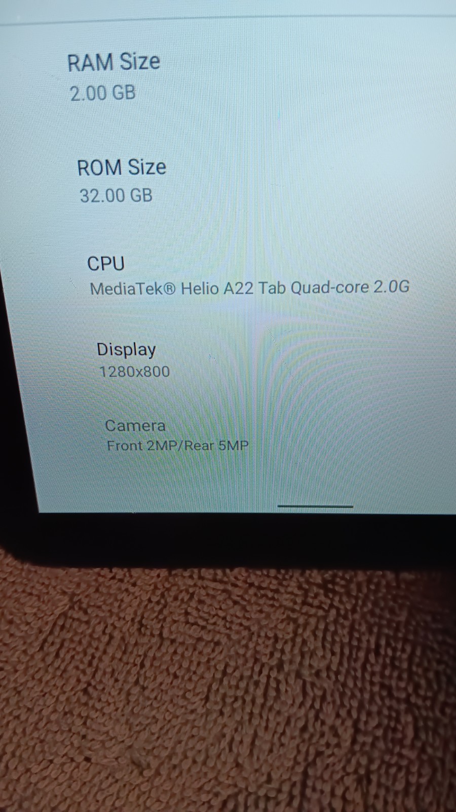Lenovo TB 8505F TABLET 8 INCHES RAM 2GB ROM 32GB. VERSION 10.