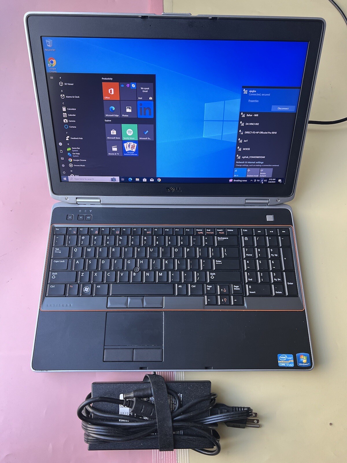 Dell Latitude E6520 Intel Core i7-2620M 2.70GHz 8GB RAM 500GB HDD HDMI 1920X1080