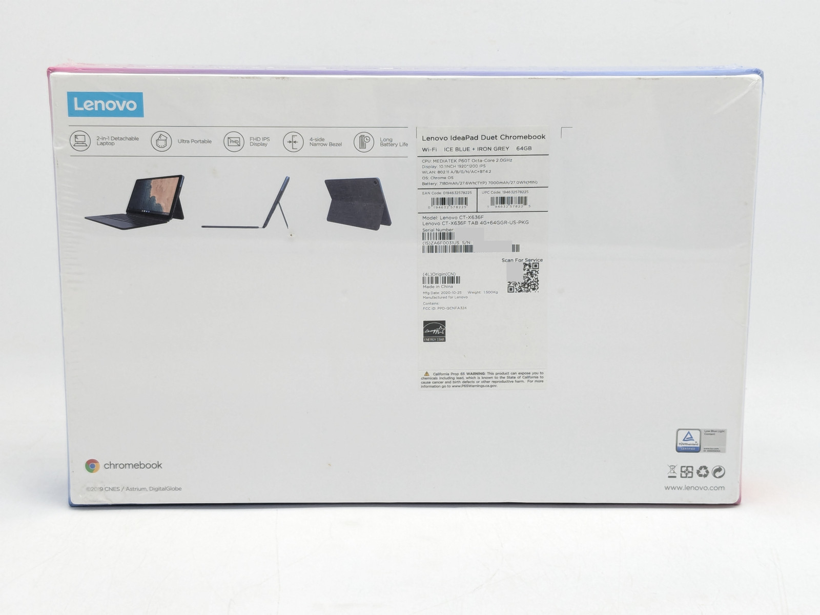 Lenovo IdeaPad Duet Chromebook 10.1″ MEDIATEK P60T 4GB DDR4 64GB eMCP ChromeOS