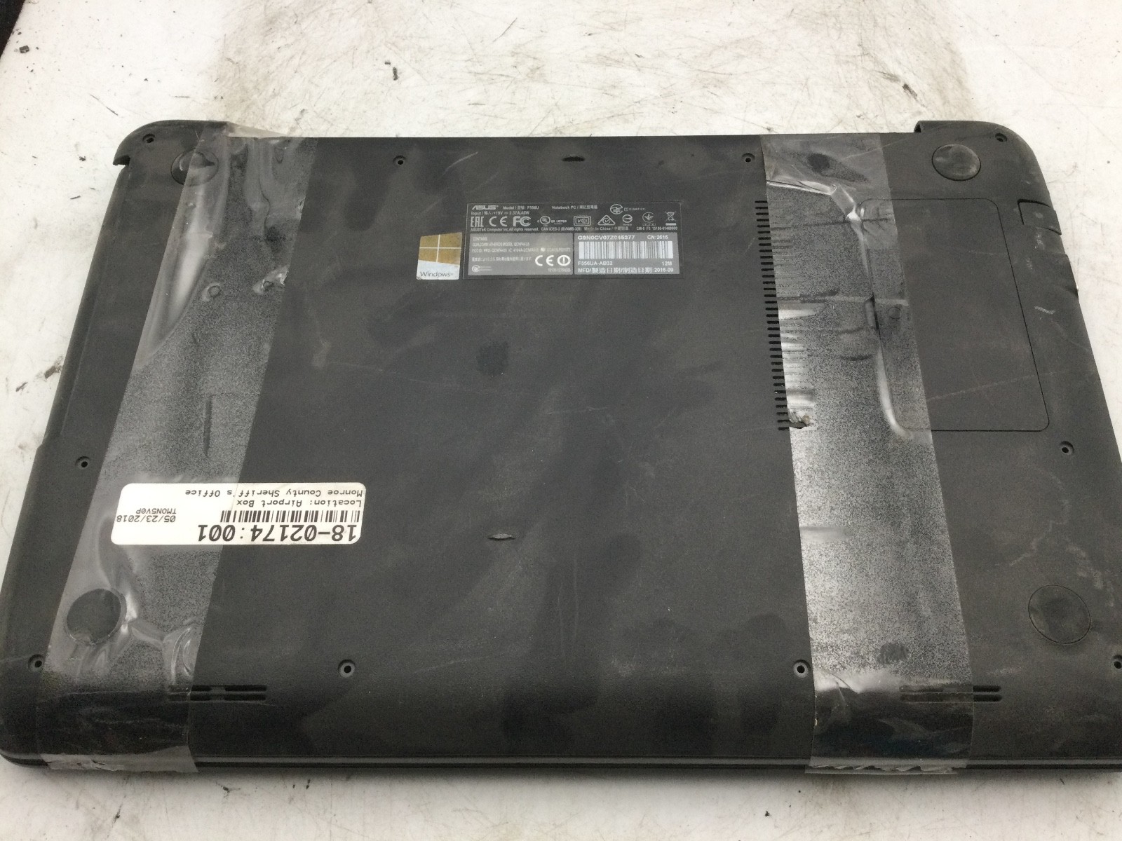 ASUS F556U 15.6″ Laptop – Intel Core i3 – No RAM No HDD- NO POWER/PARTS -BB