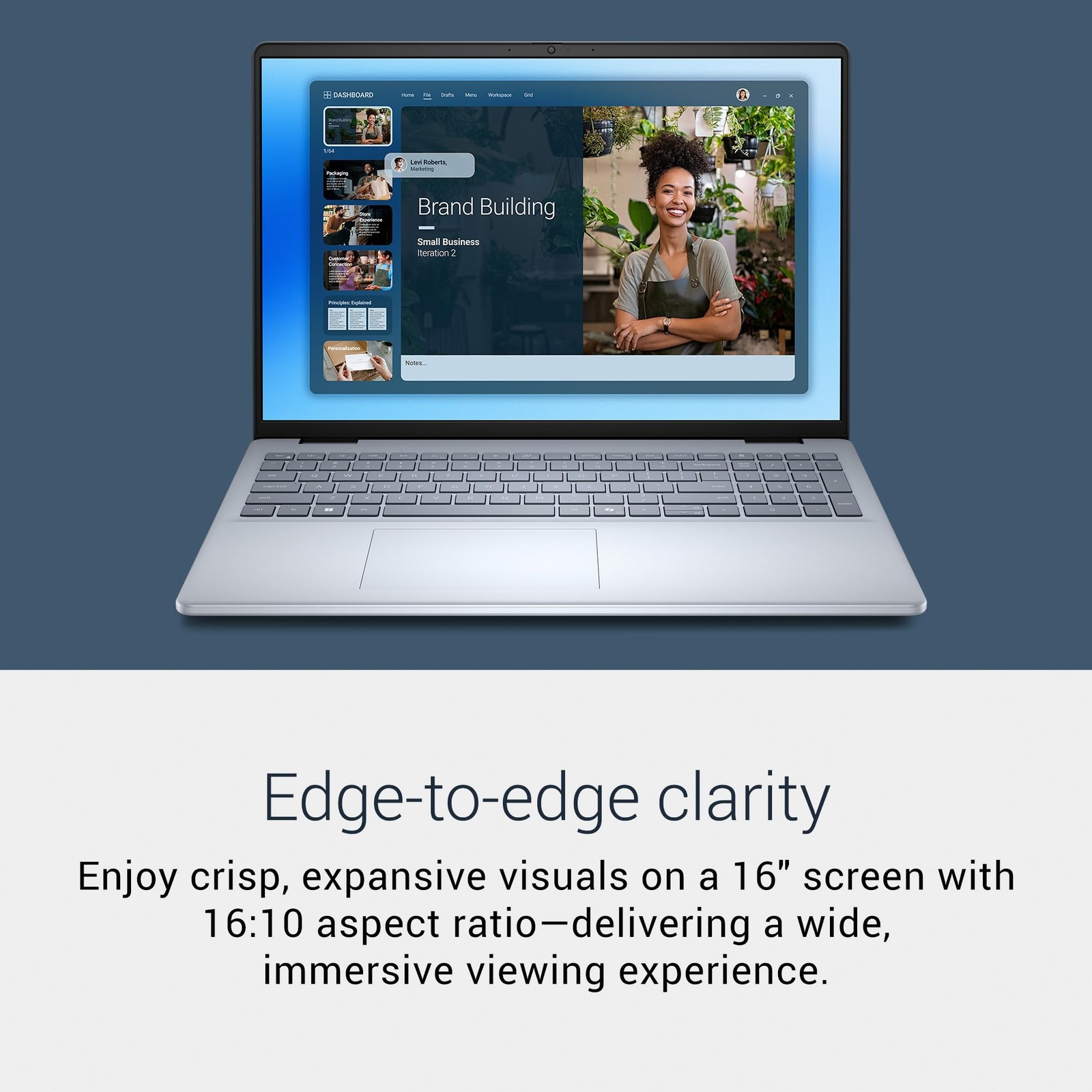 Dell 16 Laptop, 16.0-inch 2K Touchscreen Display, Intel Core 7 150U Processor,