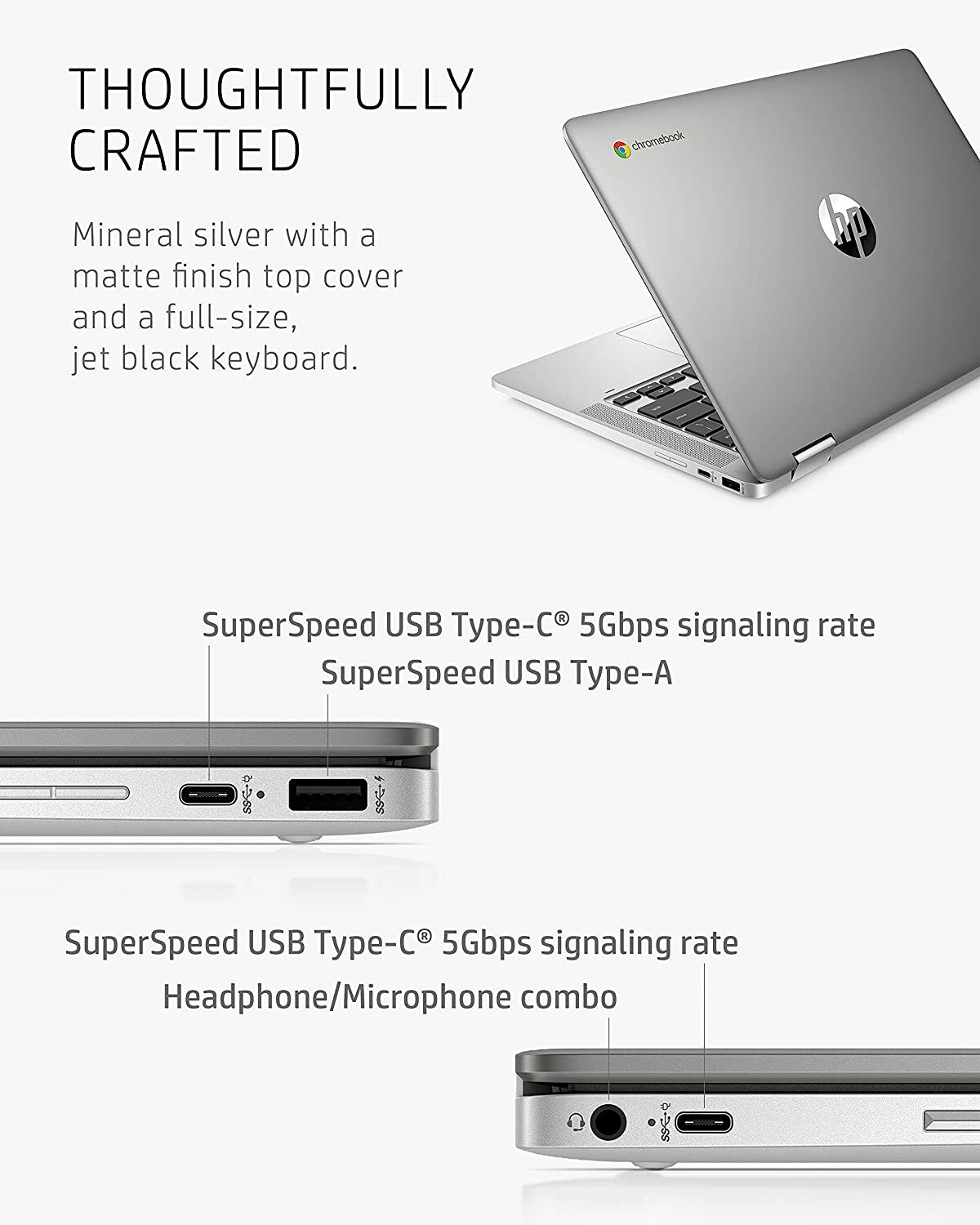 NEW HP 14a-ca0040nr x360 14 Laptop, Intel Celeron Processor, 4 GB RAM, 32 GB