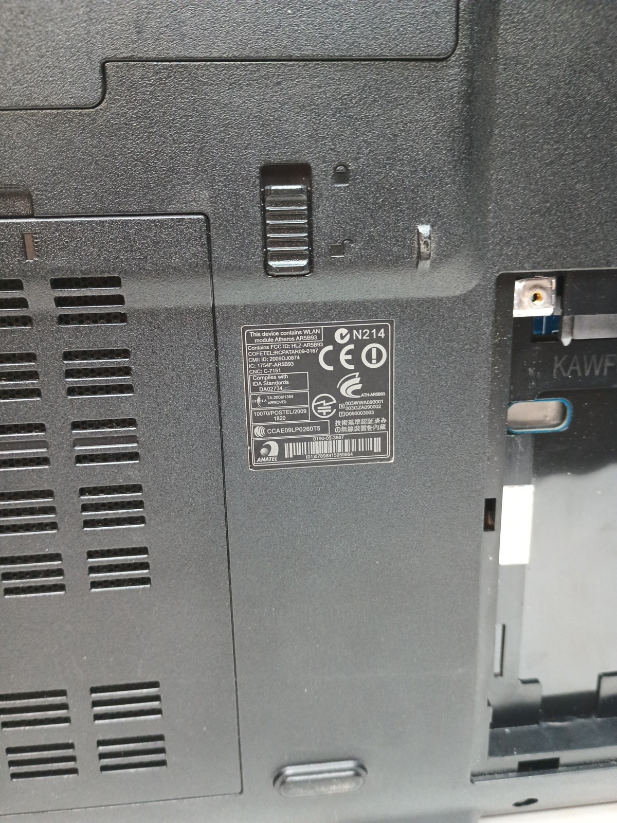 Acer Aspire 5532 Series Laptop Black USB 15.6″ HD LCD Display For Parts