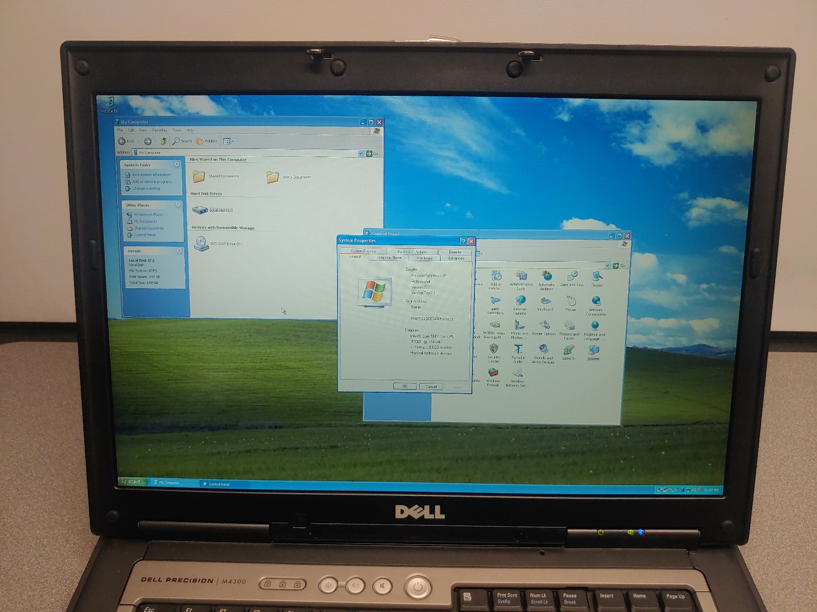 Dell Precision M4300 Intel Core 2 Duo 2.5GHz, 4GB RAM, 150GB HDD, Windows XP