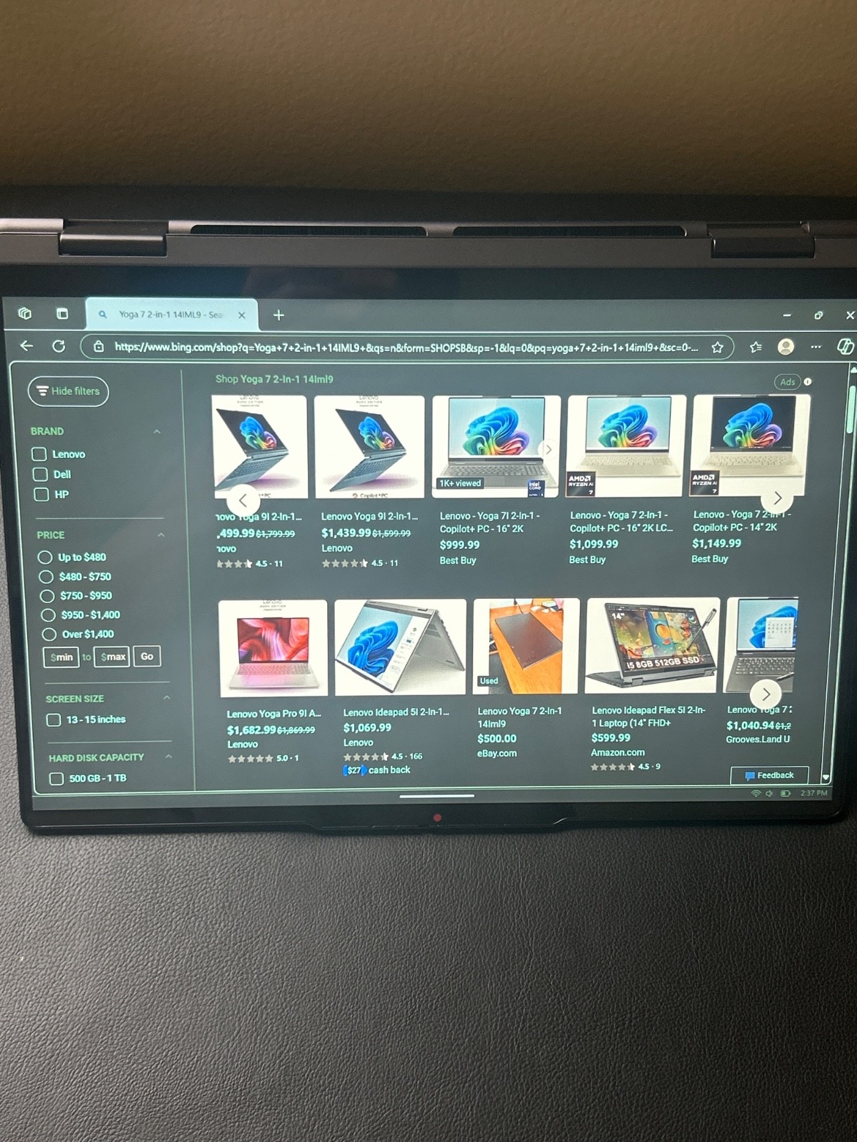 Lenovo – Yoga 7i 2-in-1 – Copilot+ PC – 14″ 2K OLED Touchscreen Laptop – Inte…