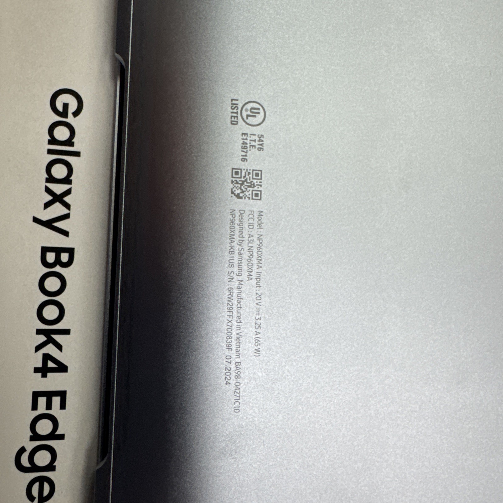 Samsung Galaxy Book4 Edge Copilot+ PC 16″ Snapdragon X Elite 16GB RAM 512GB Blue