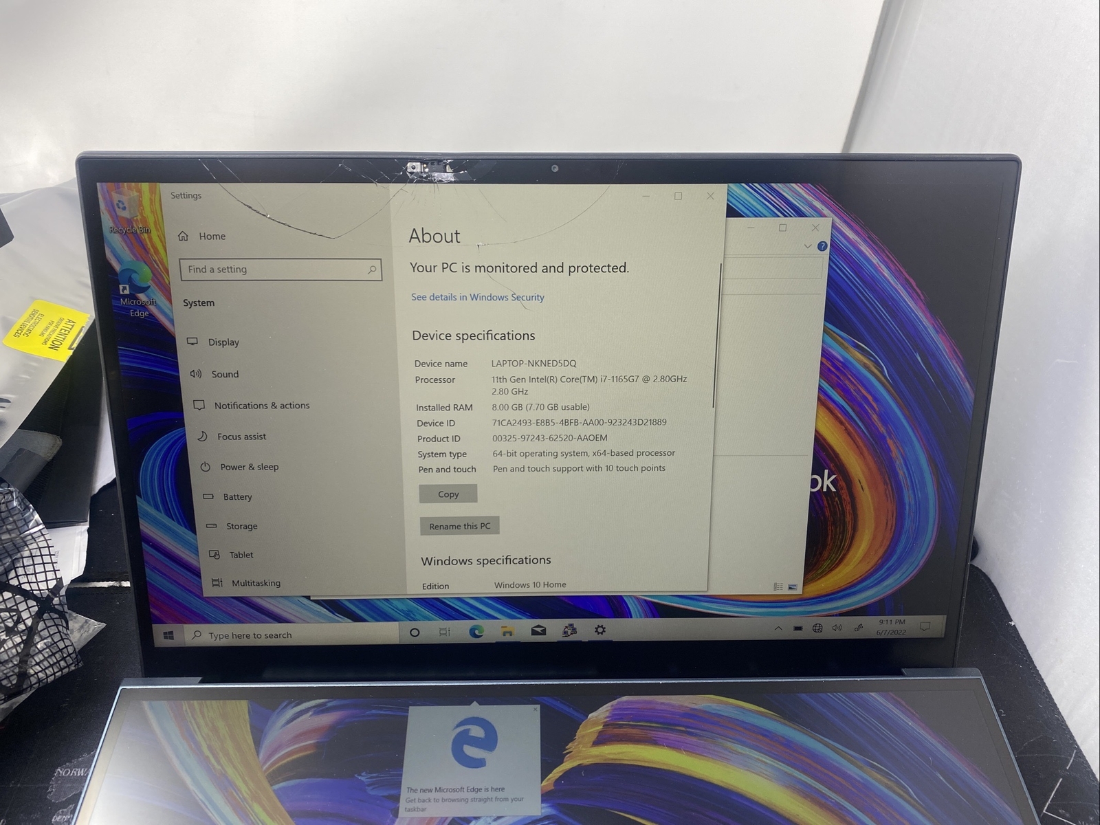 Read Asus ZenBook Duo Dual Screen Laptop UX482EA-DS71T 14″ Touchscreen