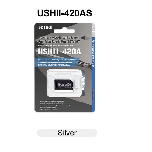 BaseQi for MacBook Pro 14inch 16inch M1/M2/M3/M4/M5 Year2025/24/23/22/21Microsd