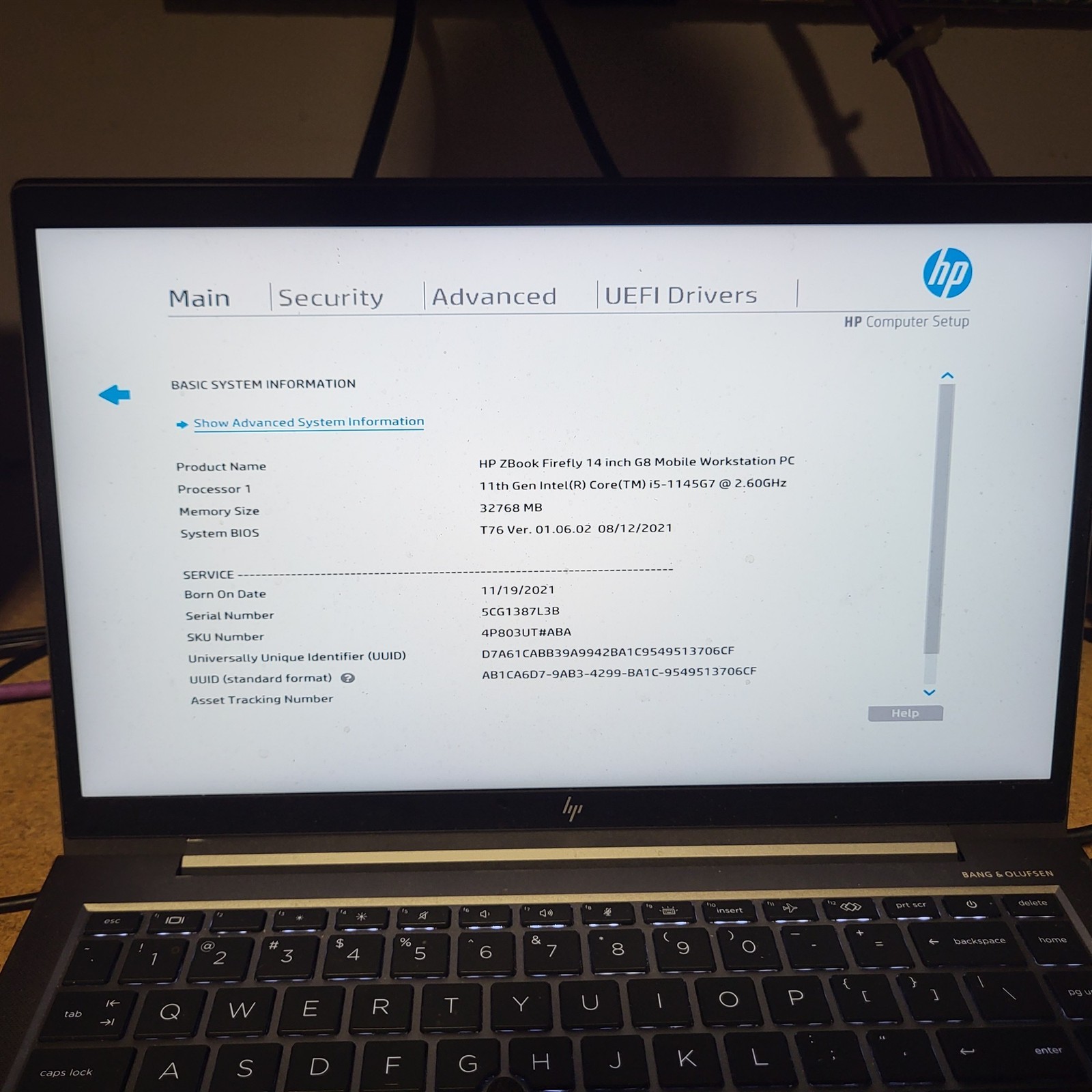 Scratched LCD HP ZBook Firefly 14 G8 Intel i7-1185G7 3GHz 16GB 256GB SSD