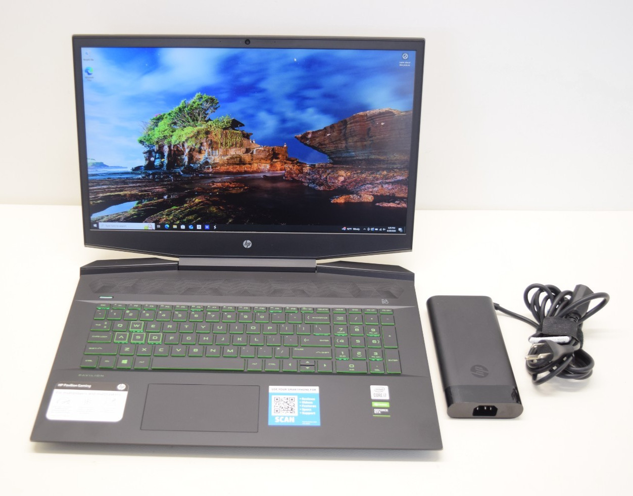 HP Pavilion 17-cd1030nr *17″FHD*i7-10750H 2.6GHz 16GB 256GB *GTX 1660 Ti 6GB