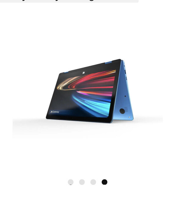 Gateway Convertible 11.6″ (64GB SSD, Intel Celeron 4020, 1.10GHz, 4GB RAM)…