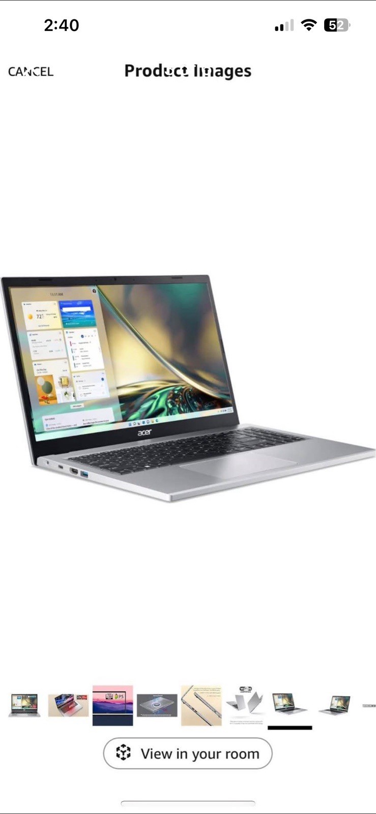 Aspire 3 A315-24P-R7VH Slim Laptop | 15.6″ Full HD IPS Display | AMD Ryzen 3 …