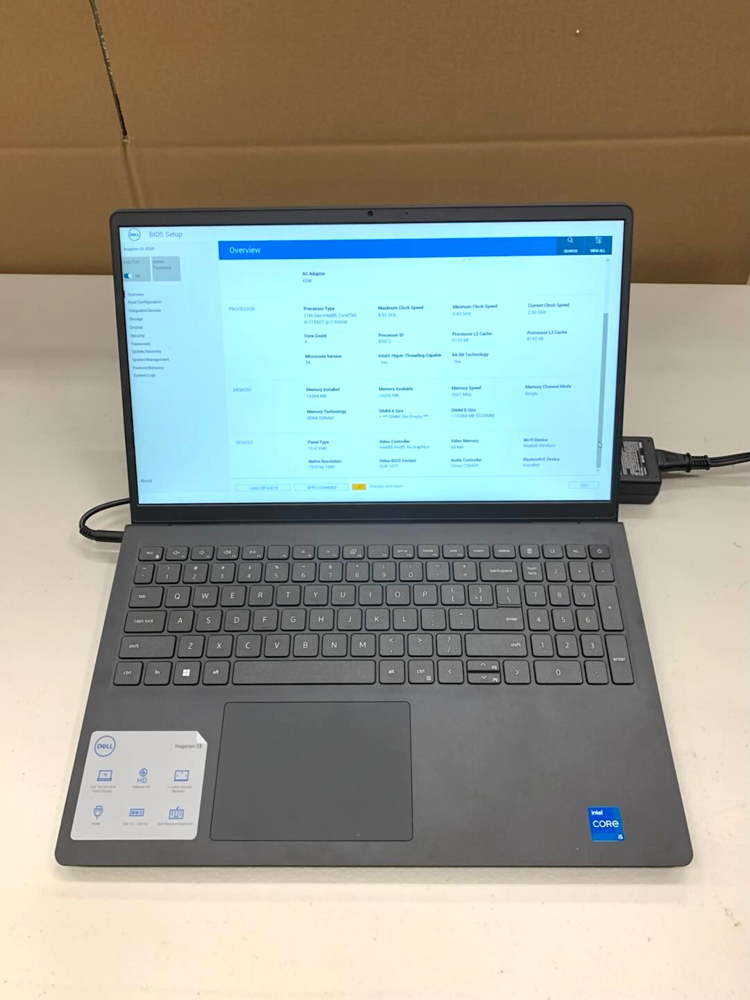 Dell Inspiron 3520 15.6″ FHD Touch i5-1155G7 16GB 1TB Laptop USED