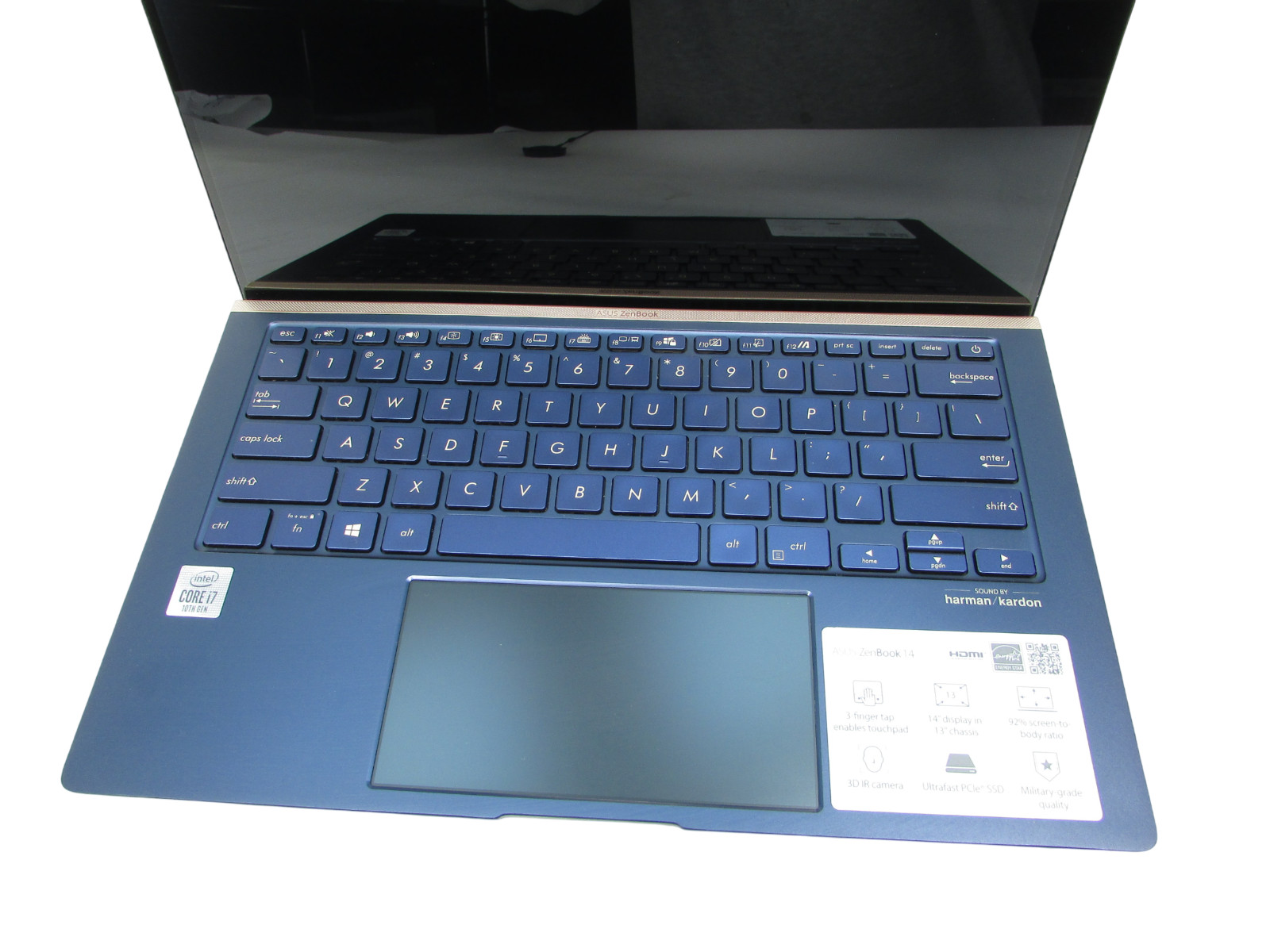 Asus Zenbook 14″ UX434F i7-10510U 1.8GHz 16GB RAM 512GB GeForce No OS/AC/Battery