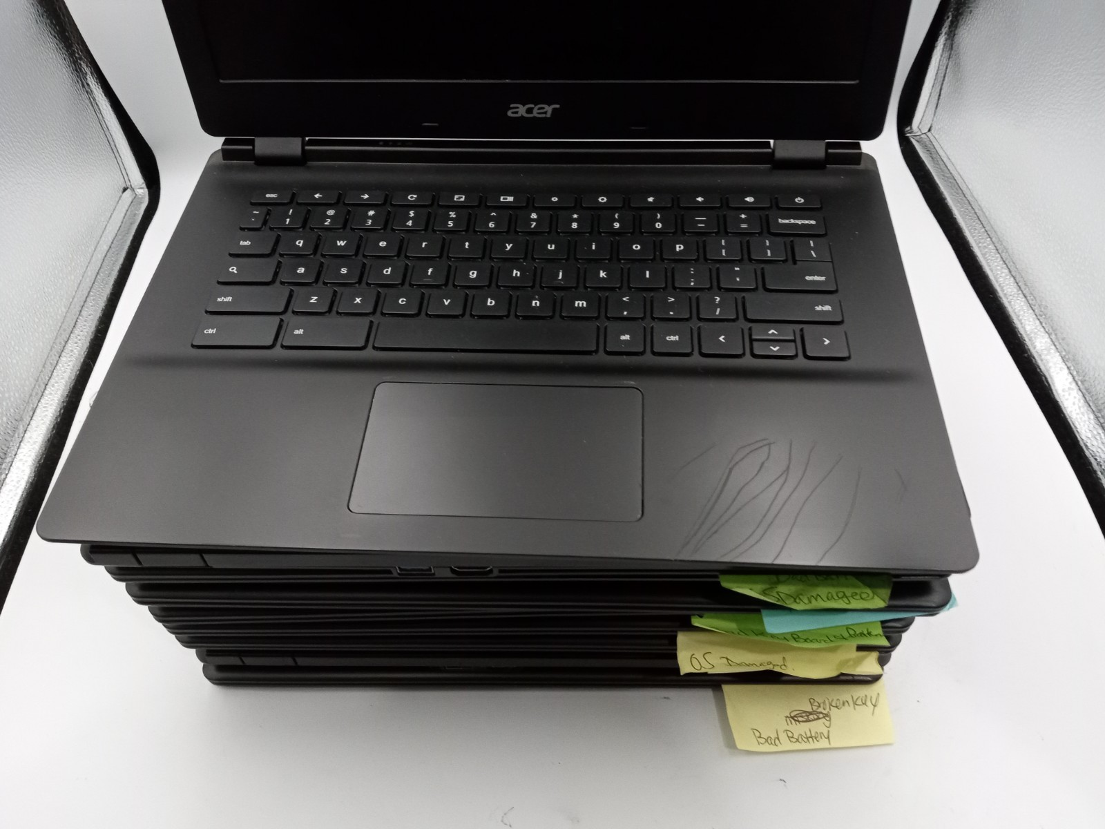 Lot of 9 – Acer Chromebook 13 C810 Laptops – FOR PARTS – VARIOUS ISSUES -RR