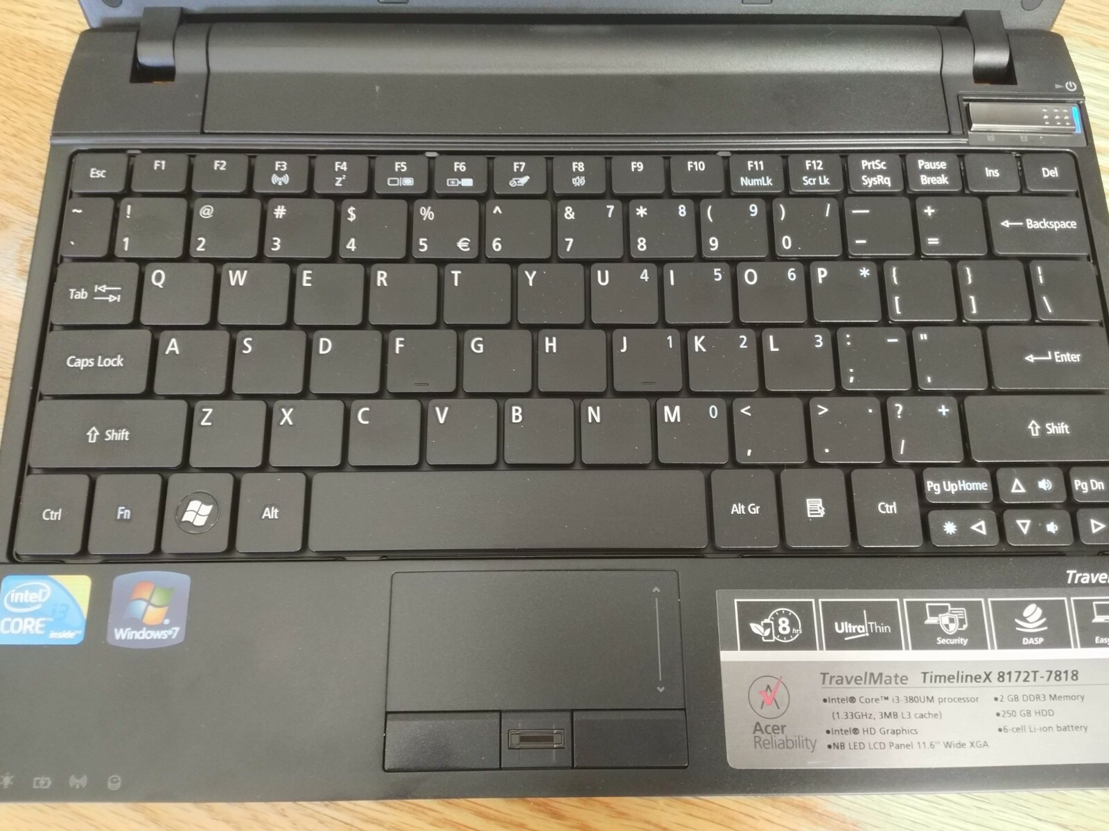 Acer TravelMate 8172 Laptop – Lightly used but WORKING for online classwork!