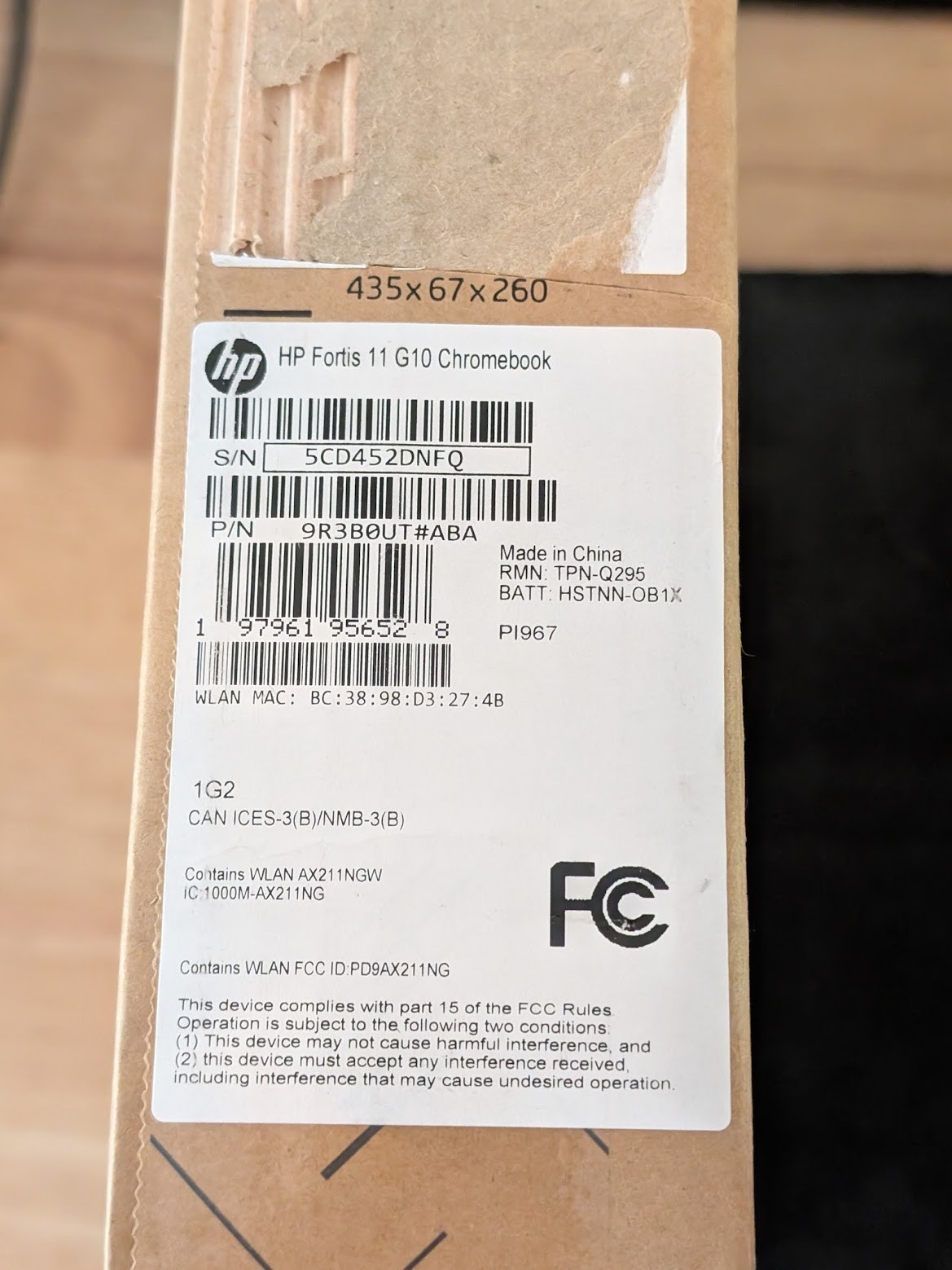 HP Fortis 11 G10 Chromebook Laptop 11.6″ 32GB eMMC SSD N100 4GB Chrome OS Black