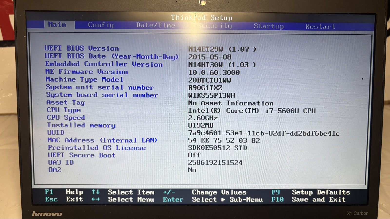 Lenovo ThinkPad T450s i7-5600U 8GB 128GB SSD Win 11 PRO Laptop