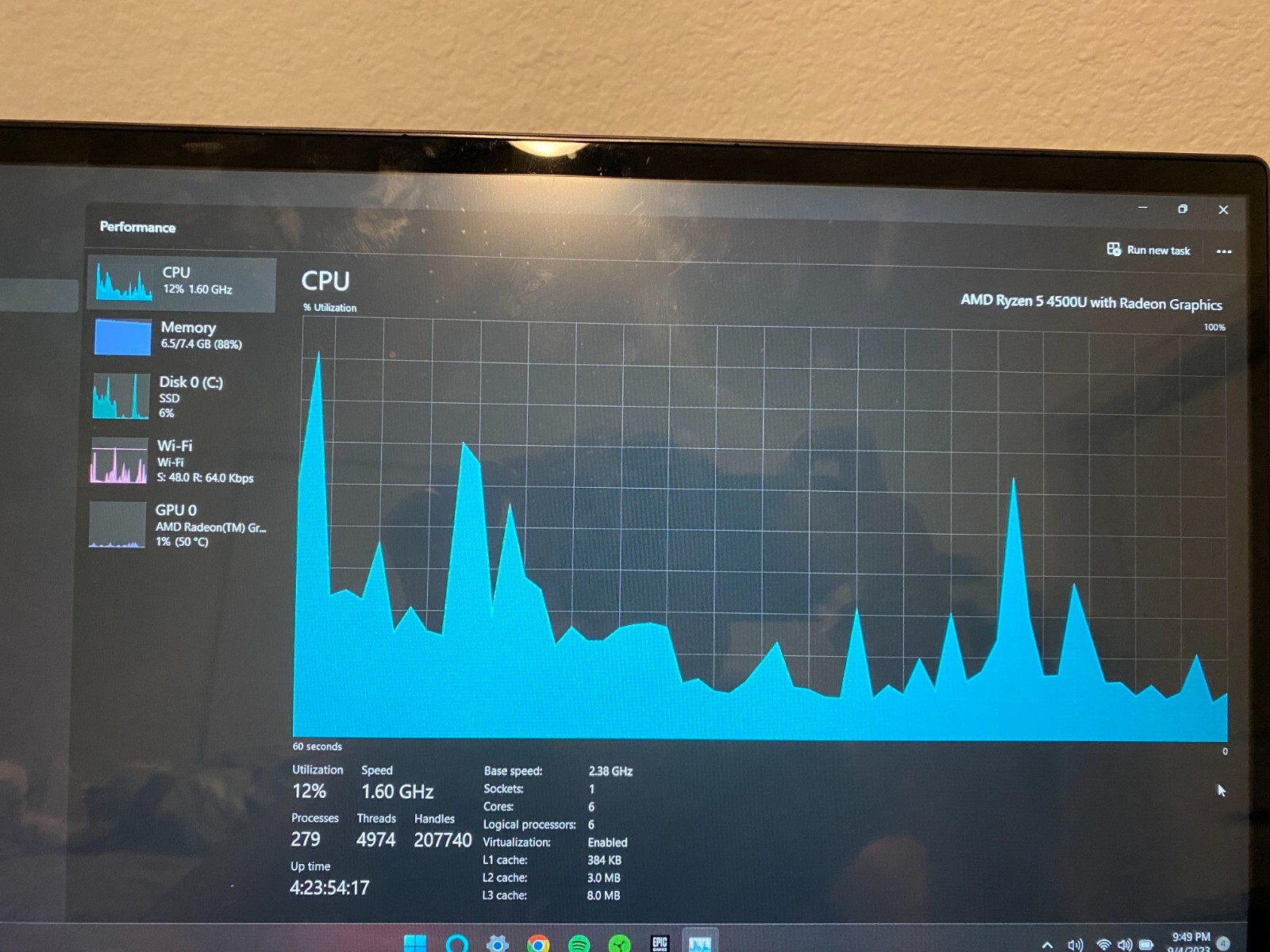 HP ENVY x360 15.6″ (256GB SSD, AMD Ryzen 5, 4.30 GHz, 8GB) Notebook/Laptop -…