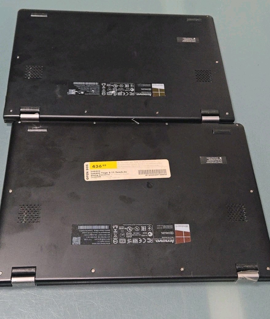 2 Lenovo Yoga 2 11 – Intel Pentium N3540 @2.16GHz – 4 GB RAM + 500GB HDD EACH