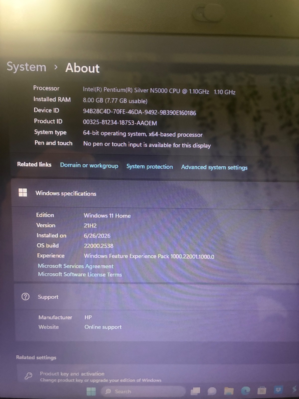 HP 17″ Laptop Windows 11 Home | Intel Pentium Silver N5000 | 8GB RAM | 64-Bit