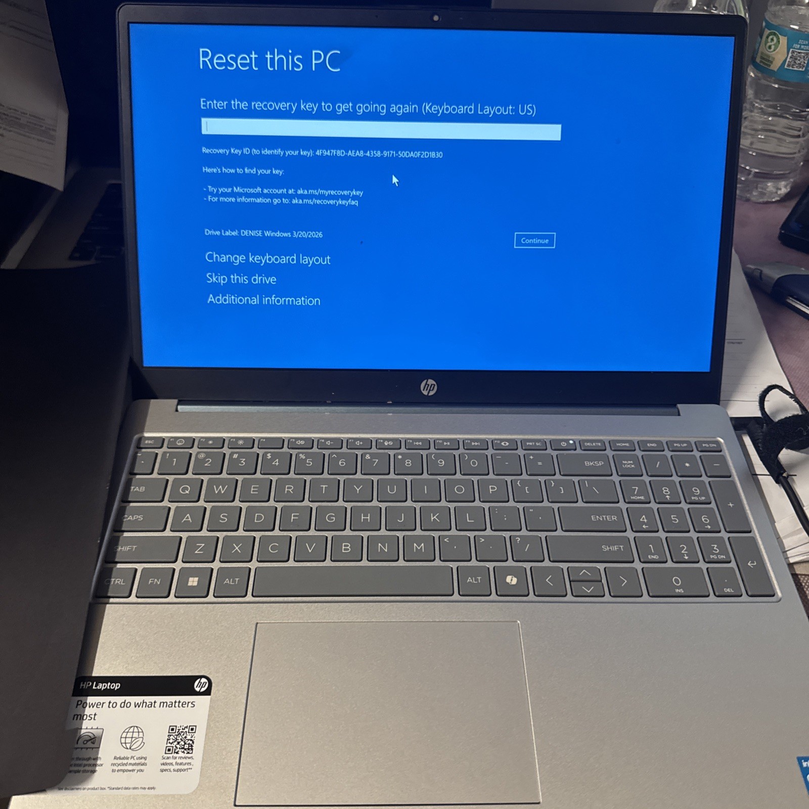 HP 15.6″ FHD Touch Intel Octa-Core 8GB RAM 256GB SSD Win 11 Home, Blue Used