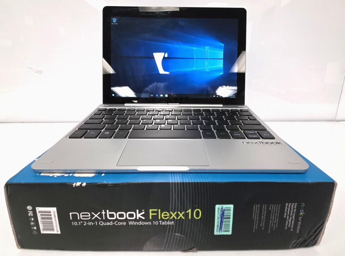 Nextbook Flexx 10| 10.1 in| Intel Atom| 2GB RAM| 32GB SSD| Win 10 Home| Blue