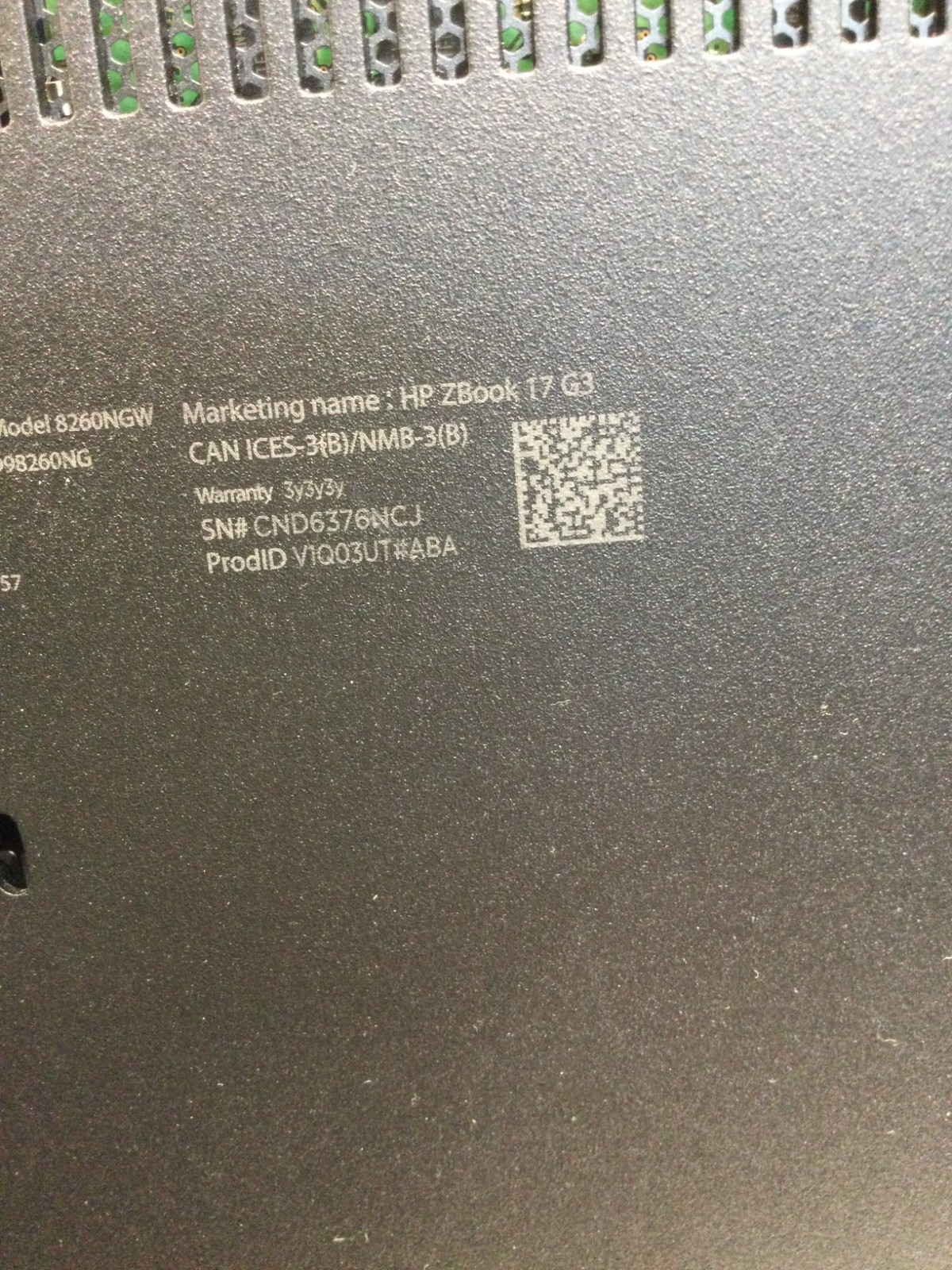 HP ZBook 17 G3 core i7 6th gen 2.60ghz 128GB SSD 12GB RAM 17.3” WIN 11 PRO