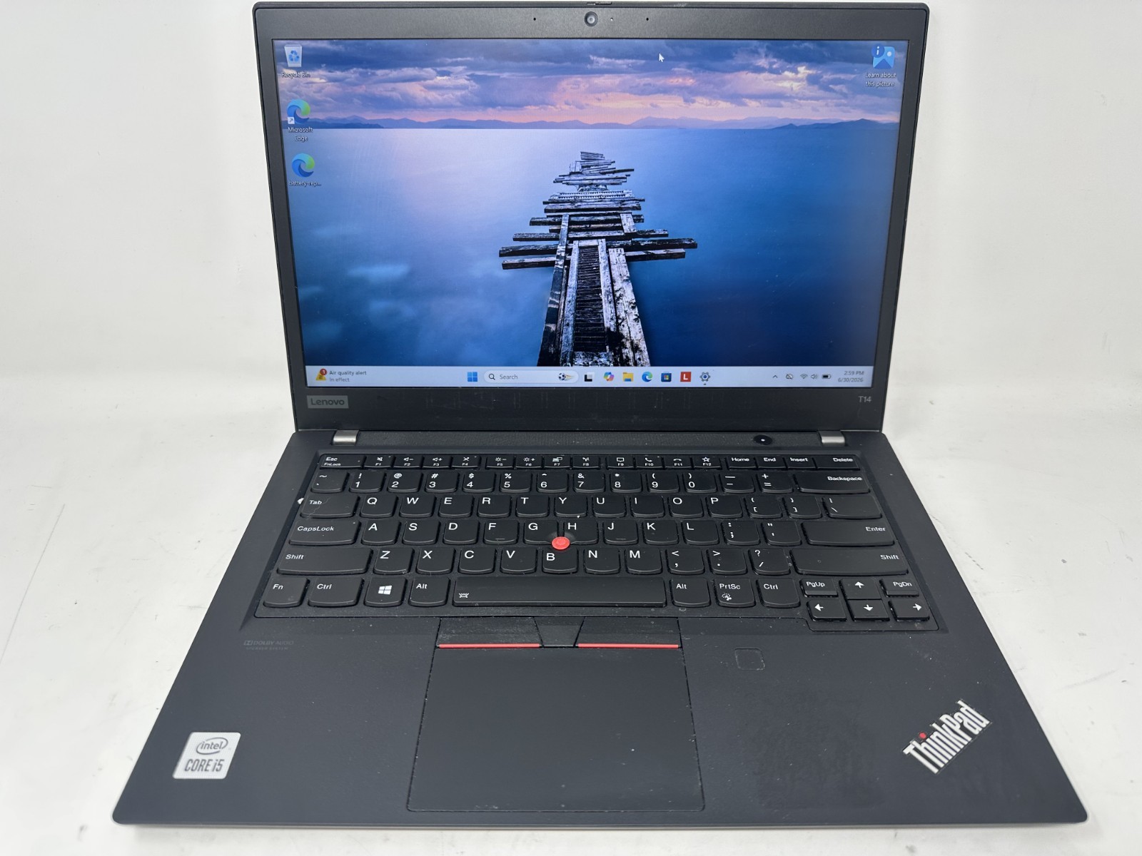 Lenovo ThinkPad T14 Gen 1, 256GB NVMe SSD Intel Core i5 10th Gen 8GB RAM Win11
