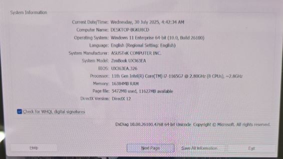 ASUS ZenBook Flip 13 OLED Touch | Evo Core i7 | 16GB RAM | 512GB SSD | 4K HDMI
